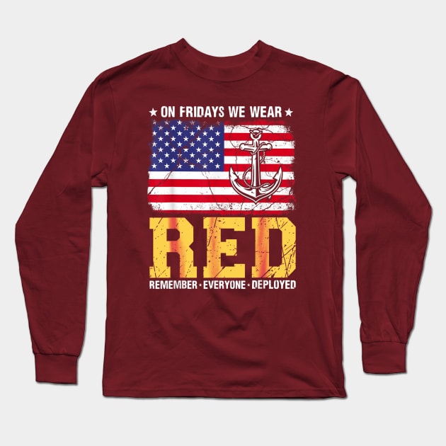 On friday we wear red Long Sleeve T-Shirt by Dreamsbabe